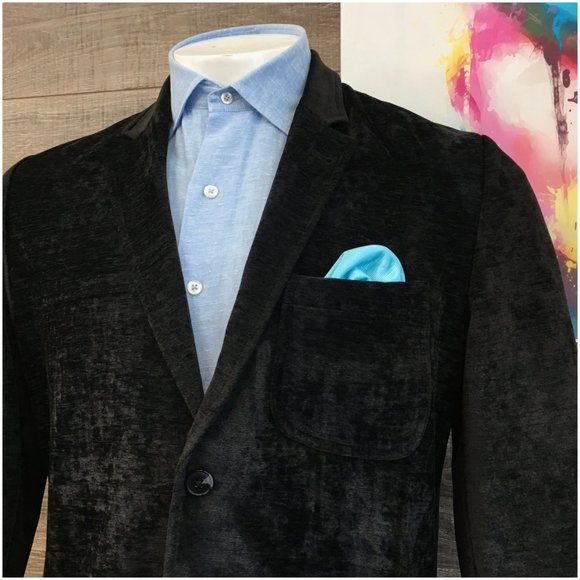 Joseph Abboud Mens Blazer Sport Coat‎ Two Button Casual Jacket 42R Velvet Suits - Picture 2 of 13